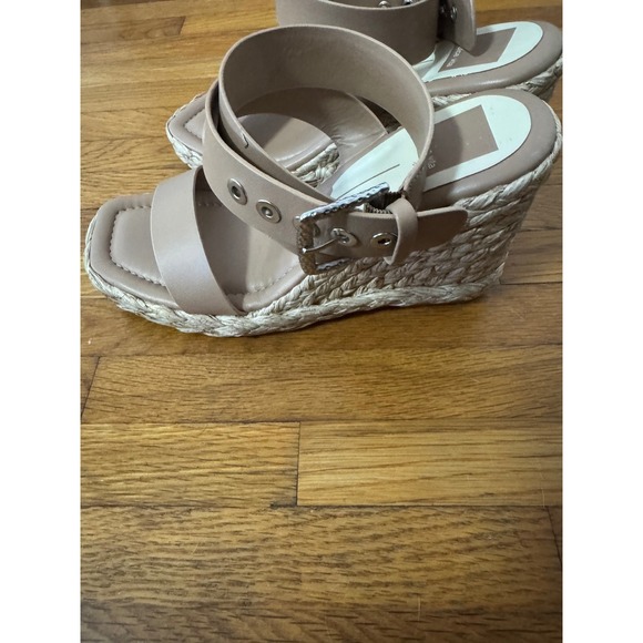 Dolce Vita Womens Aldona Wedge Sandal, Cafe Leather, Size 8‎ - Picture 4 of 6